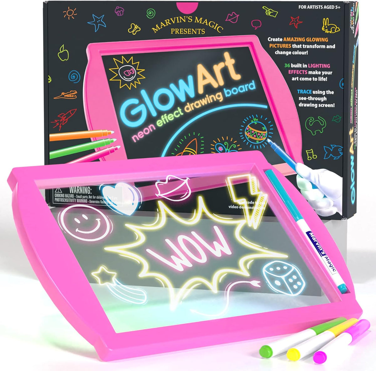 Magic Glow Board Pink
