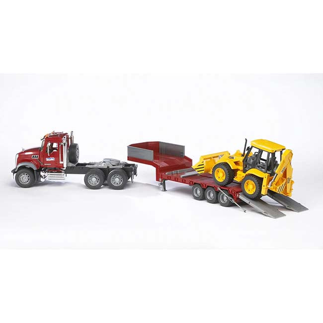 Mack Truck and Backhoe