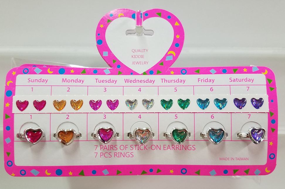 7 Day Earring and Ring