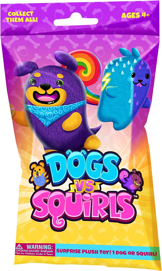 Dogs Vs Squirls 4in Plush Blind Bag